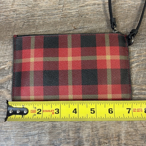 Coach Small Wristlet in Riley Plaid F54461 - Picture 4 of 7